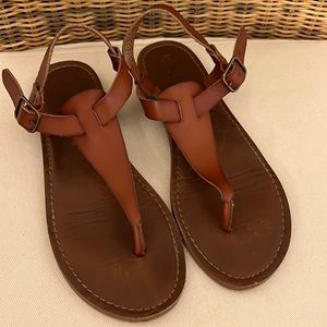 Faux Leather Sandals 7.5